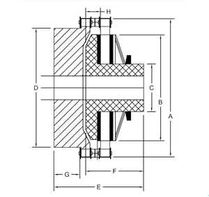 Torque Limiter Couplings Drawing